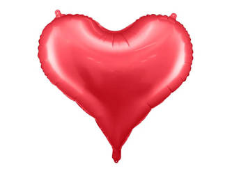 Balon foliowy - Serce - Czerwone - 75 x 64,5 cm