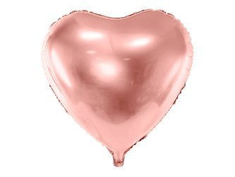Balon foliowy - Serce - Różowe Złoto - 45 cm