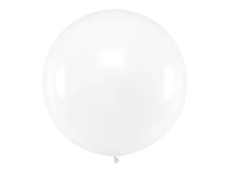 Balon lateksowy 1m - Okrągły - Pastel Clear