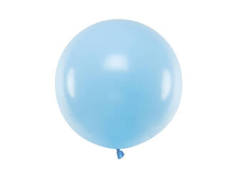 Balon lateksowy 60cm - Okrągły - Pastel Baby Blue
