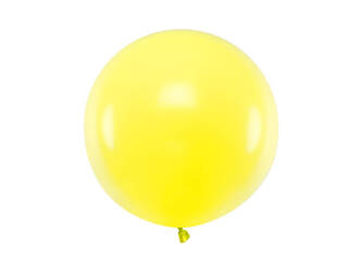 Balon lateksowy 60cm - Okrągły - Pastel Lemon Zest