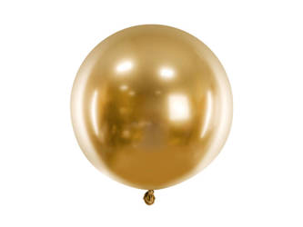 Balon okrągły - Glossy - Złoty - 60cm