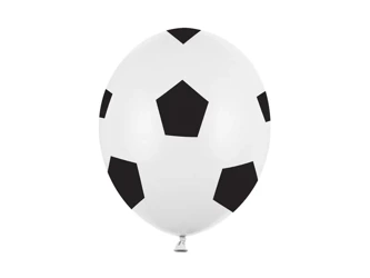 Balony 30 cm - Piłka - Pure White - 6 szt.