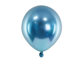 Balony Glossy 12 cm - Niebieski - 50 sztuk