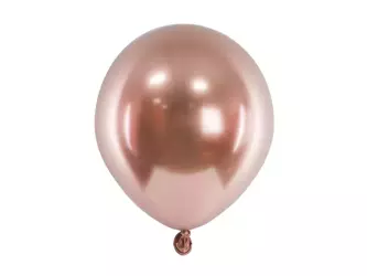 Balony Glossy 12 cm - Różowe Złoto - 50 szt