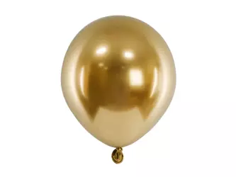Balony Glossy 12 cm - Złote - 50 szt