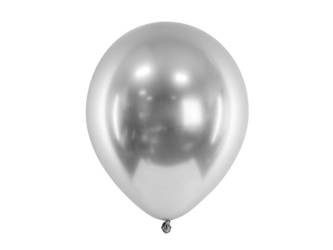 Balony Glossy 30cm - Srebrny - 10 sztuk