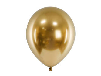 Balony Glossy 30cm - Złoty - 10 sztuk