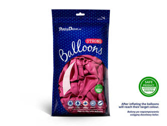 Balony Strong 30 cm - Pastel Hot Pink - 100 szt