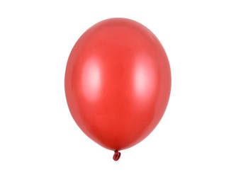 Balony Strong 30cm - Metallic Poppy Red - 10 szt.