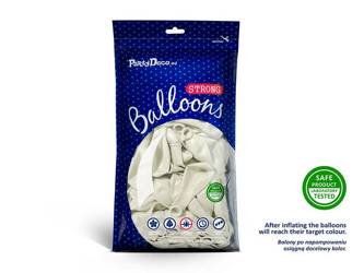 Balony Strong 30cm - Pastel Pure White - 50 szt.