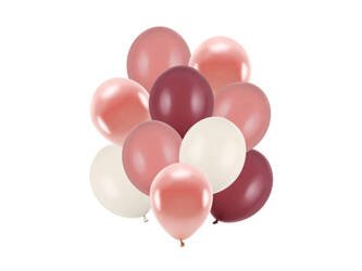 Balony lateksowe 30cm - różowe - mix - 10 szt.