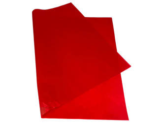 Bibuła Gładka - Czerwony - 38 x 50 cm
