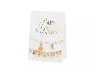 Kartka z bransoletkami -  Make a wish! - 10,5 x 14,8 cm