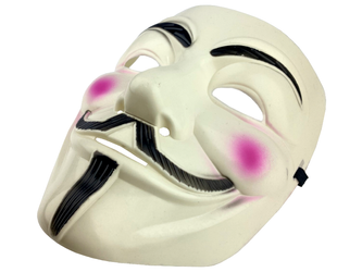 Maska - Anonymous - Vendetta - Halloween - Biała