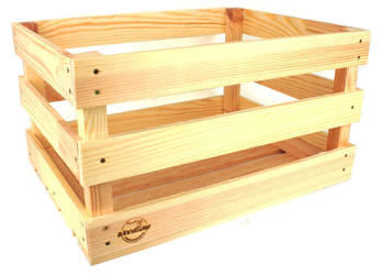 Ozdobna skrzynia drewniana - 40x30x21 cm - Woodline