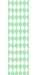 Papier do pakowania - Biały - Jasnozielone Romby - 68,5 x 100 cm