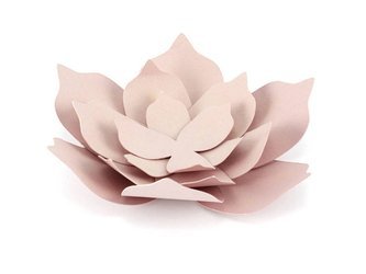 Papierowe Kwiaty - Pudrowy róż - 3 sztuki