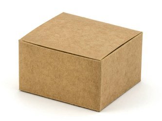 Pudełka na upominki - Kraft - 6 x 5.5 x 3.5 cm - 10 sztuk