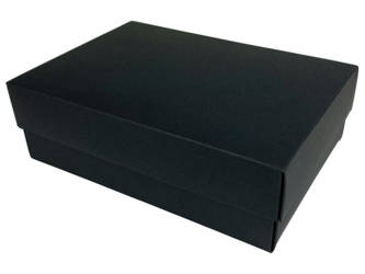 Pudełko Ozdobne - Czarne - 186x130x60 mm