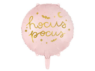 Różowy balon foliowy Hocus Pocus - 45 cm - Halloween