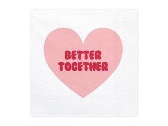 Serwetki papierowe - Better Together - 33x33 cm - 20 sztuk