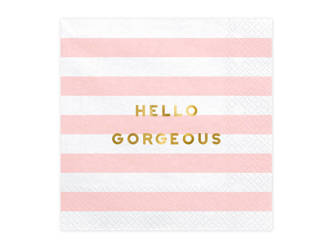 Serwetki papierowe - Yummy - Hello Gorgeous - Różowe - 20 sztuk