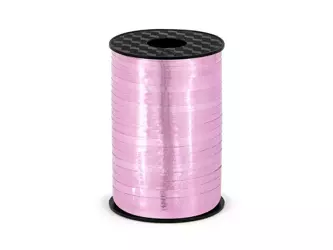 Wstążka plastikowa - różowy metalizowany - 5mm/225m - 1 szt.
