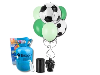 Zestaw balony plus hel - Piłka nożna - Football - 20 elementów