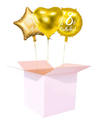 Zestaw napompowanych balonów z helem - 18 urodziny