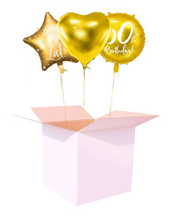 Zestaw napompowanych balonów z helem - 50 urodziny