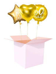 Zestaw napompowanych balonów z helem - 60 urodziny